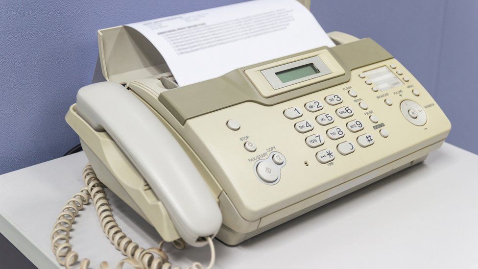 A fax machine