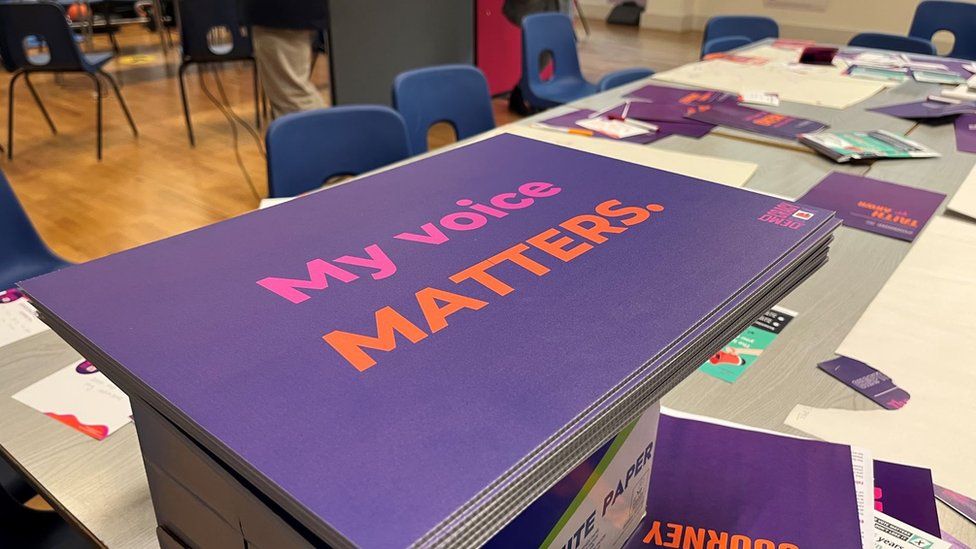 A book with 'my voice matters' on the cover