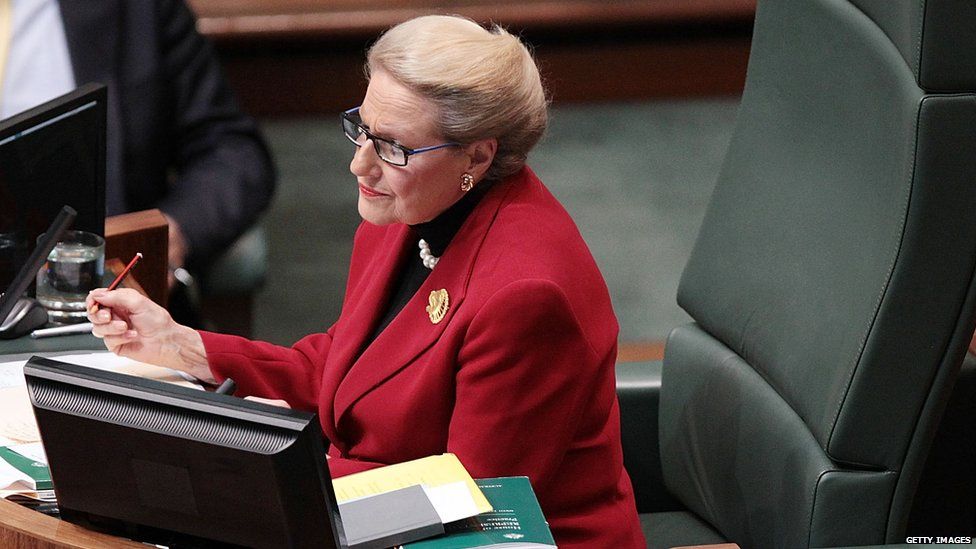 Australia's parliamentary speaker Bronwyn Bishop