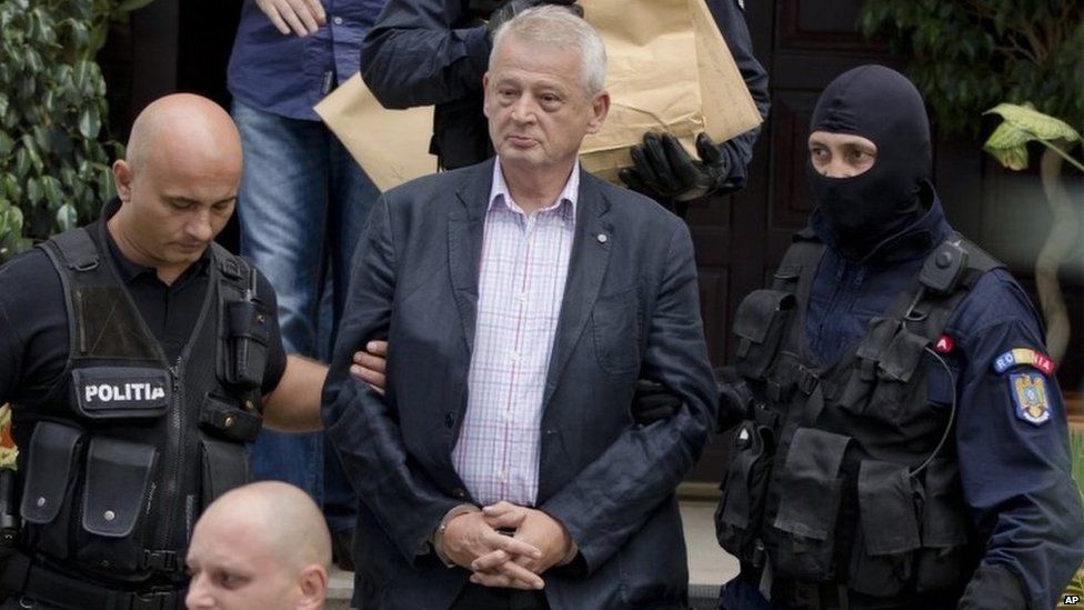 Bucharest mayor Sorin Oprescu, arrested at home, 6 September 2015
