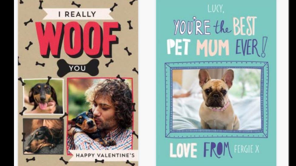 People are increasingly buying cards for their pets