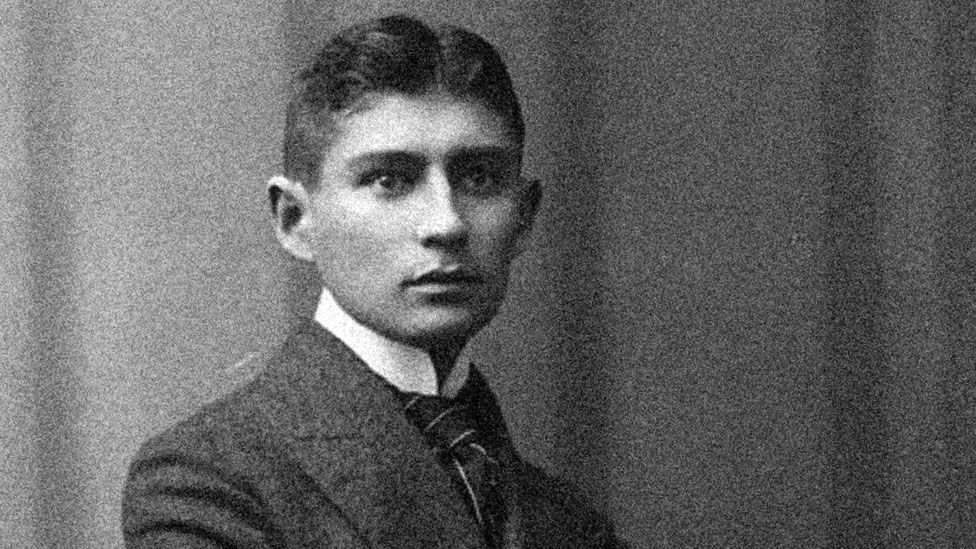 A portrait photo of Franz Kafka