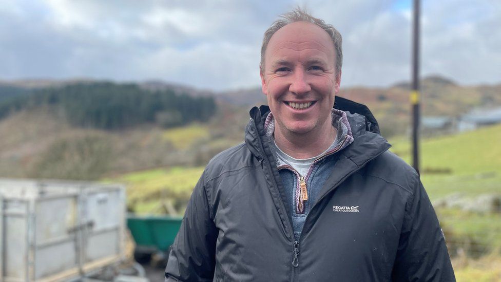 Rhodri Jones is the fourth generation of his family to farm Brynllech