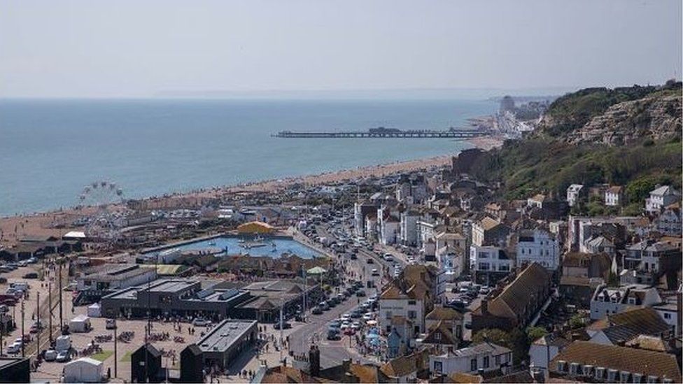 An aerial image of Hastings