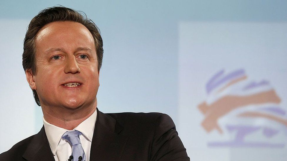 David Cameron giving a speech in 2012