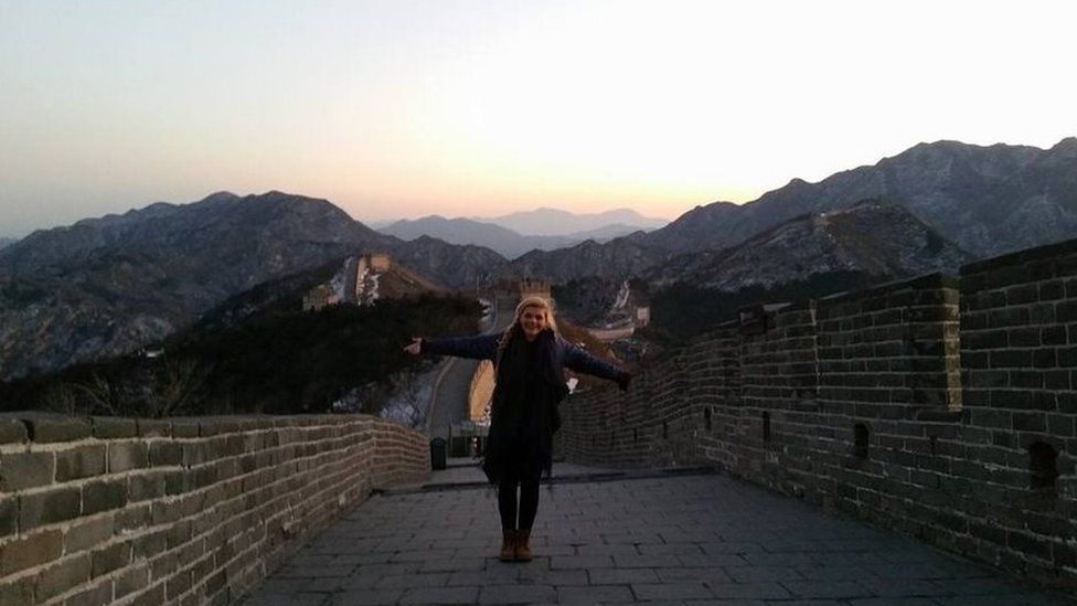 Laura Gillhespy on the Great Wall of China