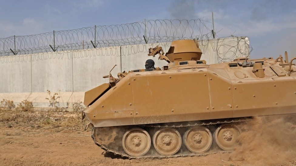 Pro-Turkish Syrian fighters advance into Kurdish-held territory