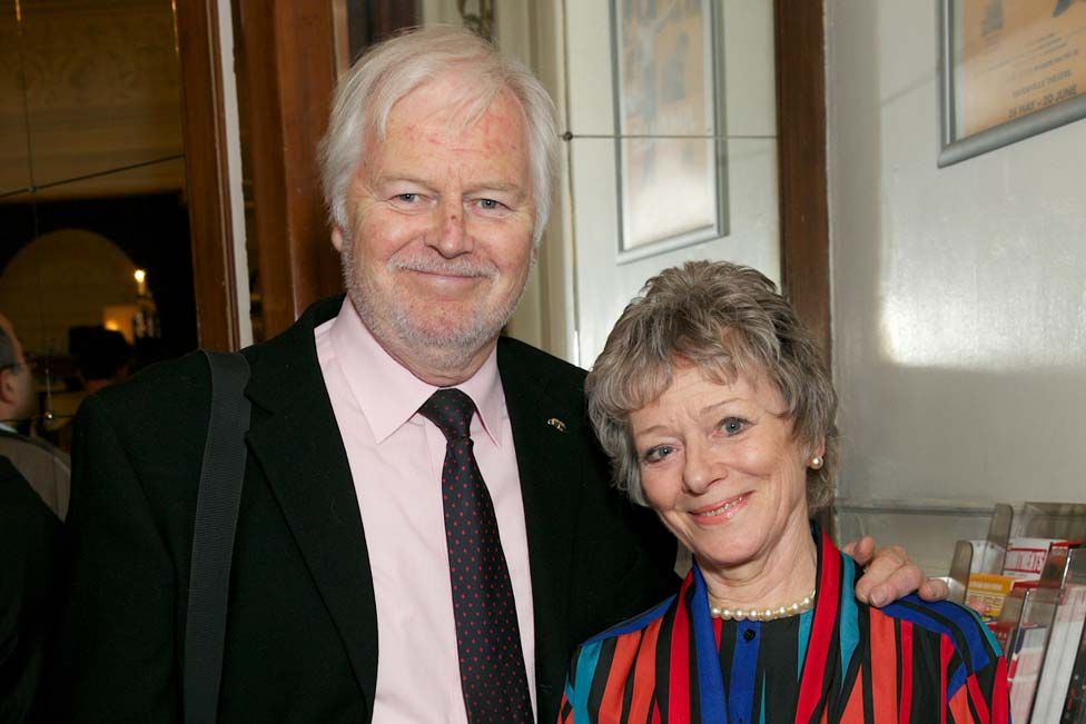 Ian Lavender and his wife Michele Hardy