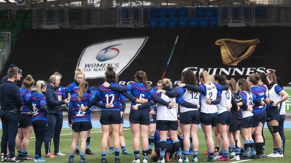 Scotland Women trained at Scotstoun Stadium on Friday before Saturday's match was called off