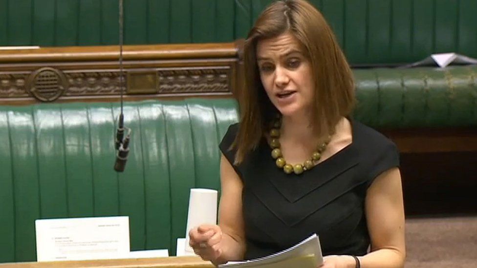 Jo Cox MP speaking in Parliament