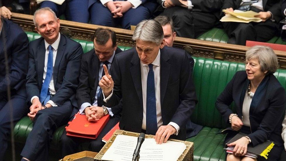 Philip Hammond speaking in the House of Commons