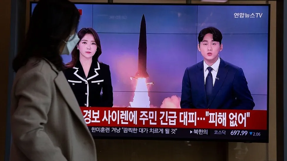 South Korea hits back as North Korea fires most missiles in a day (bbc.com)