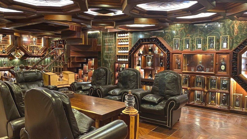 Mr Viet Nguyen Dinh Tuan's bespoke whisky lounge at his home