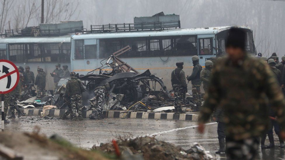 Scene of Kashmir attack