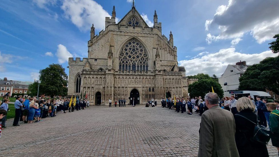 Devon Scout Association at Exeter Cathedral