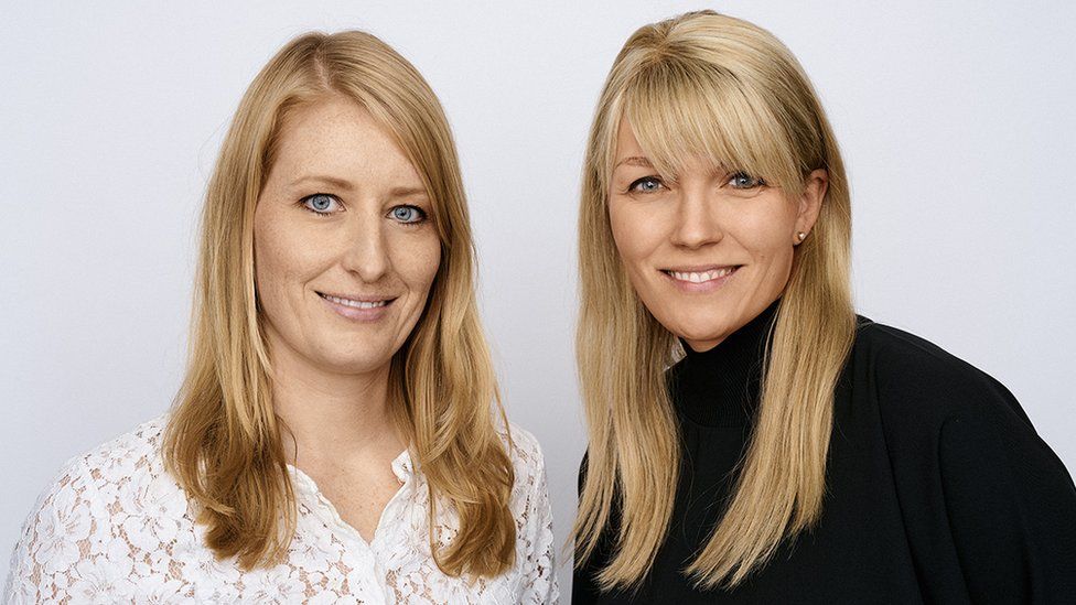 Outfittery founders Julia Bösch (left) and Anna Alex