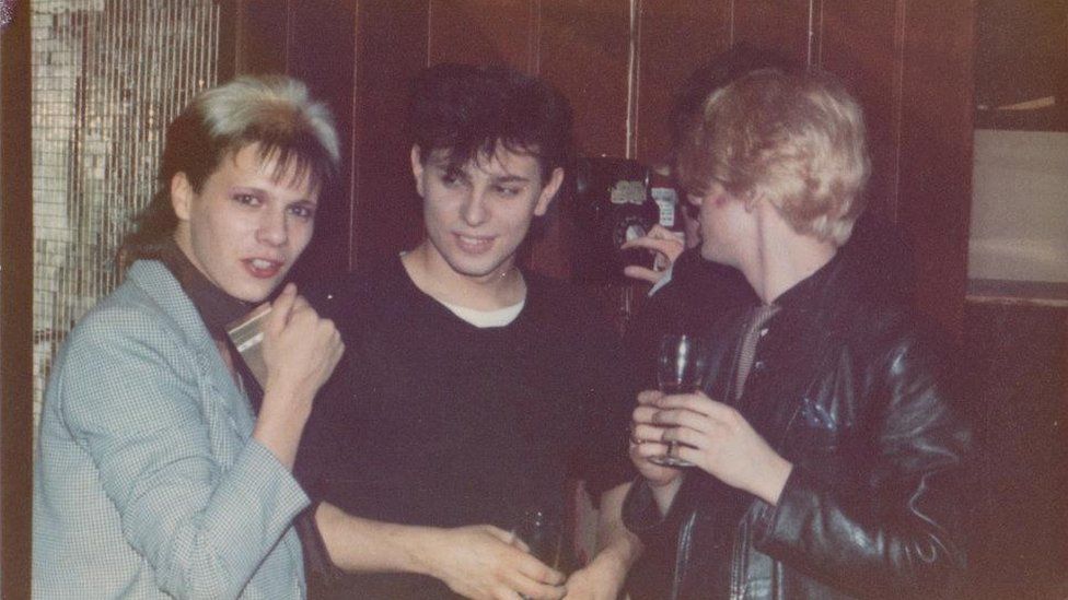 Duran Duran inside the Rum Runner Club