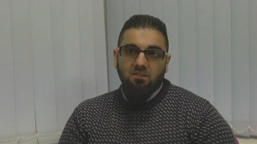 Still from a video clip showing Usman Khan praising Learning Together