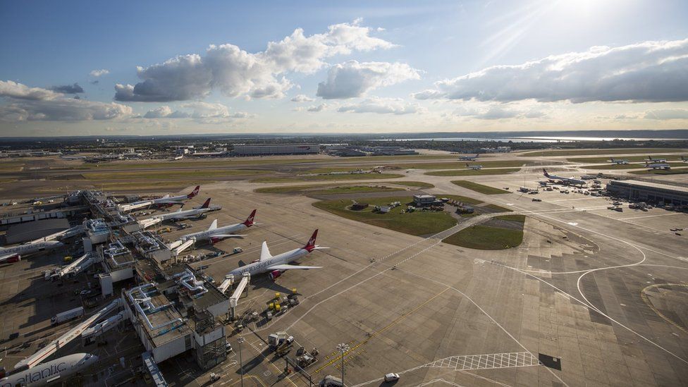 A general view of Heathrow Airport