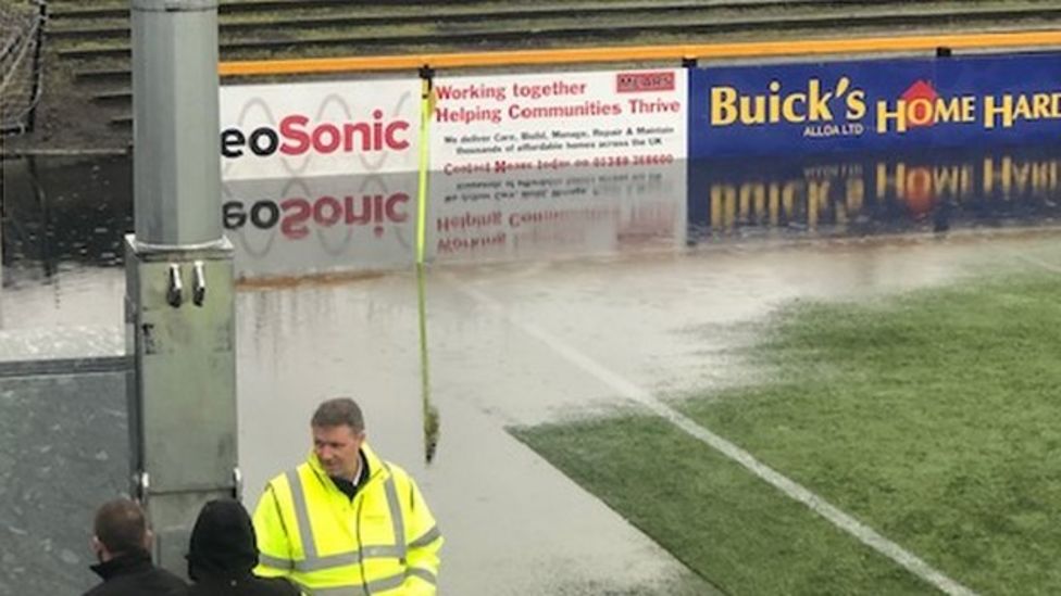 Seven Scottish league fixtures postponed after heavy wind and rain ...
