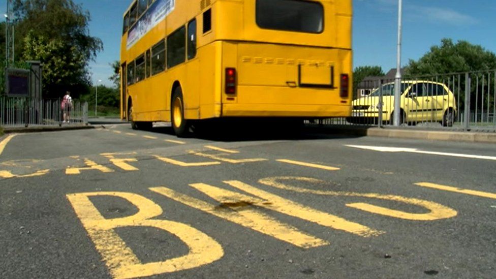 School bus in Wales