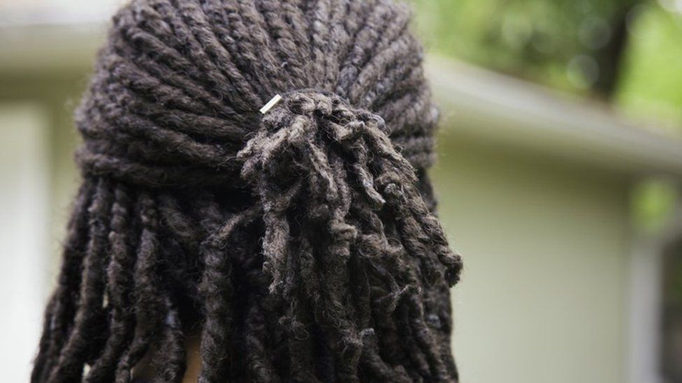 A person with dreadlocks