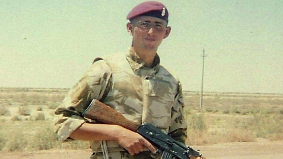 Ben Prkinson before he was injured in a landmine blast in Afghanistan in 2006