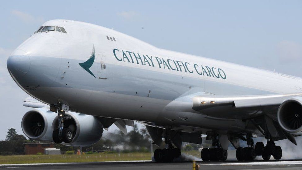 9 ноября 2021 года самолет Cathay Pacific Cargo Boeing 747 приземлится в аэропорту Сиднея.