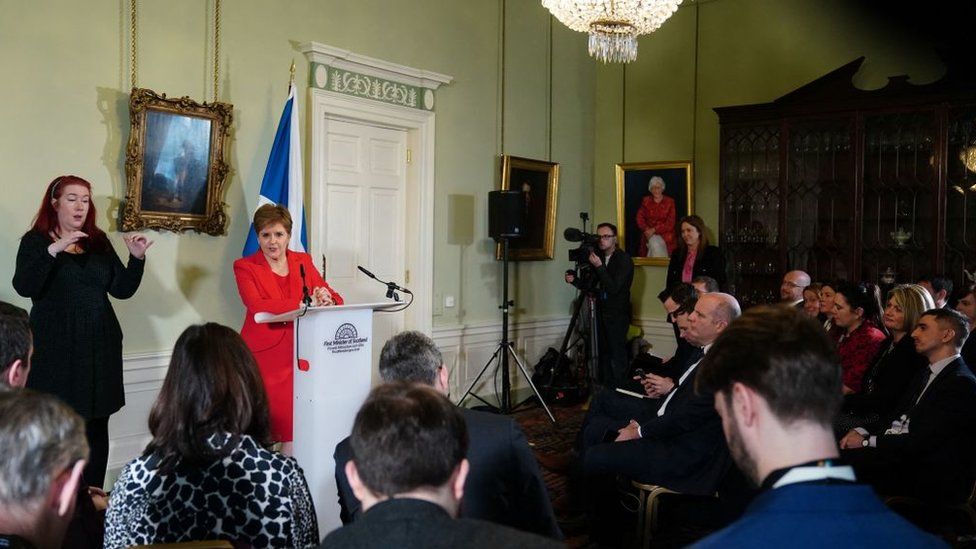 Nicola Sturgeon at Bute House