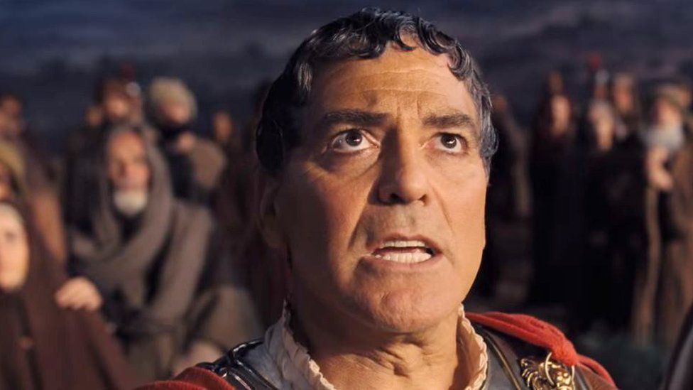 George Clooney as Caesar in his new film.