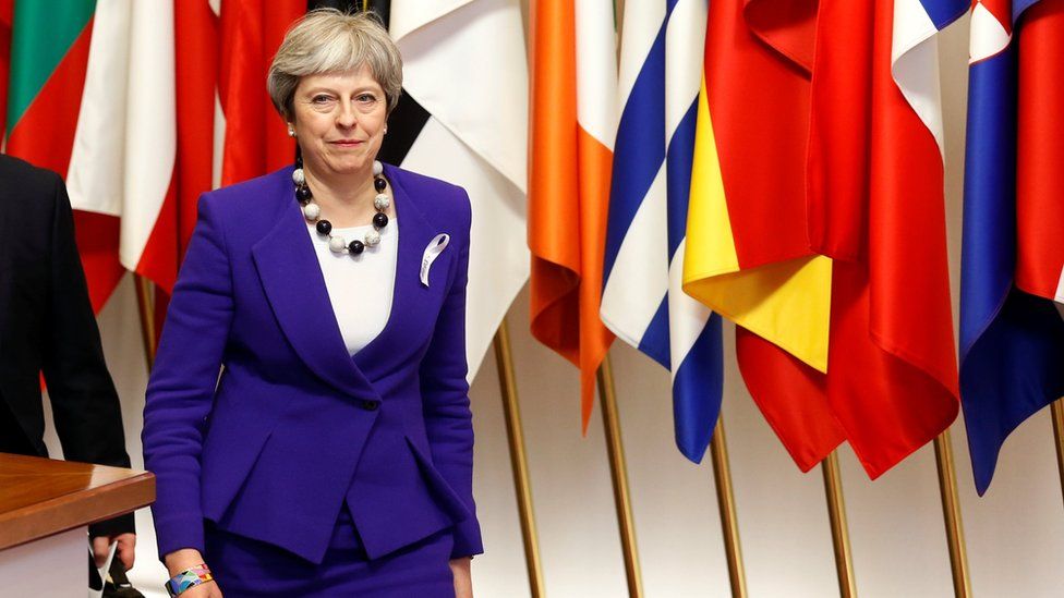 Theresa May at EU leaders summit