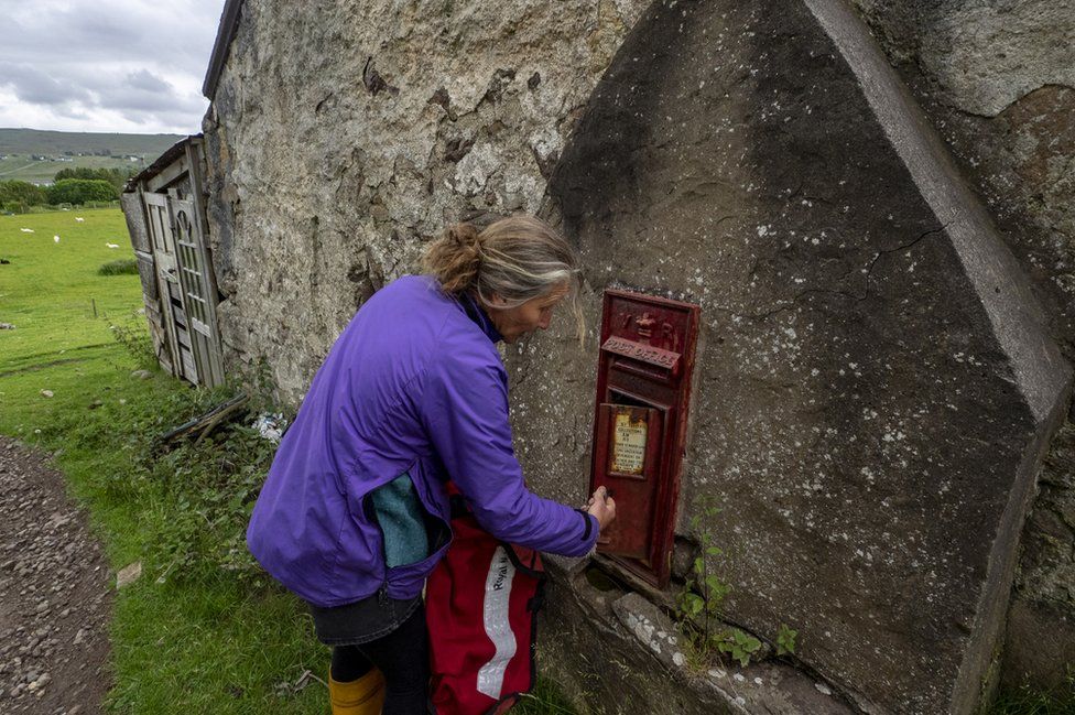Opening the post box