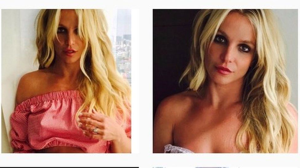 Screenshot of Britney Spears' Instagram account