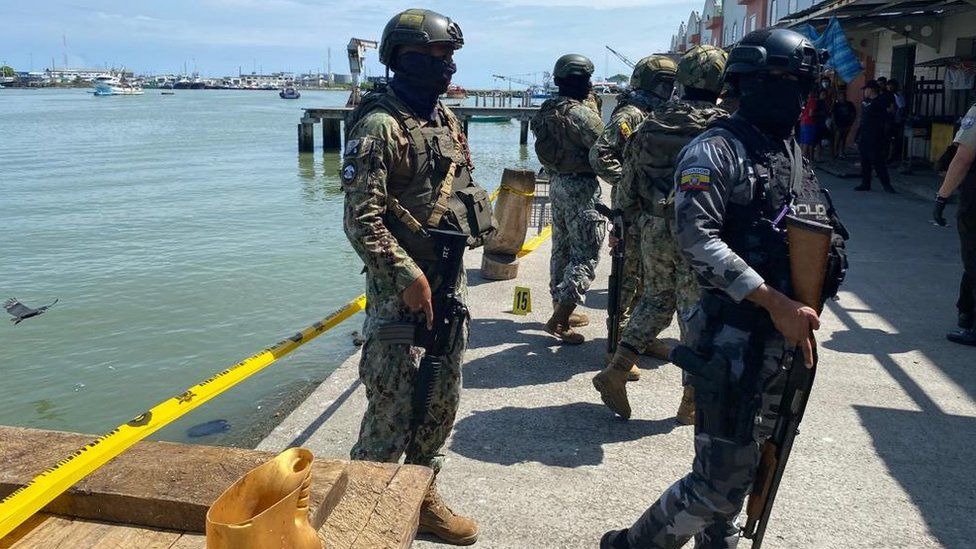 Soldiers have been deployed to the port