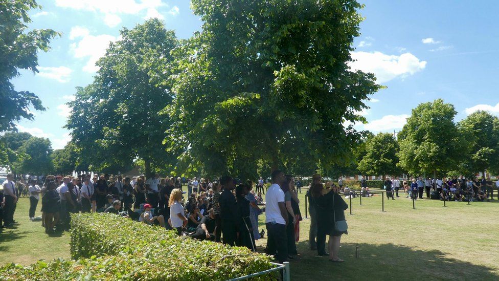 Kajetan Migdal's funeral was livestreamed in Broadway Gardens. Letchworth