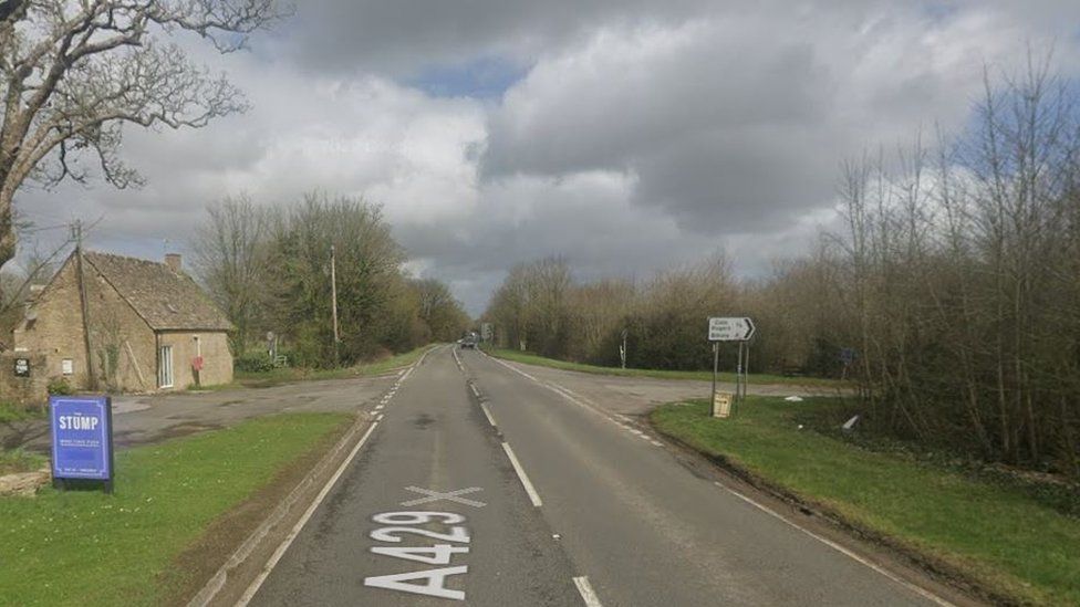 Gloucestershire A429 crash Motorcyclist in his 50s killed BBC News