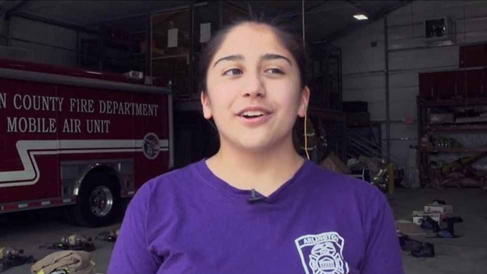 The Arlington County Fire Department is showing young women the ropes of firefighting at Camp Heat.