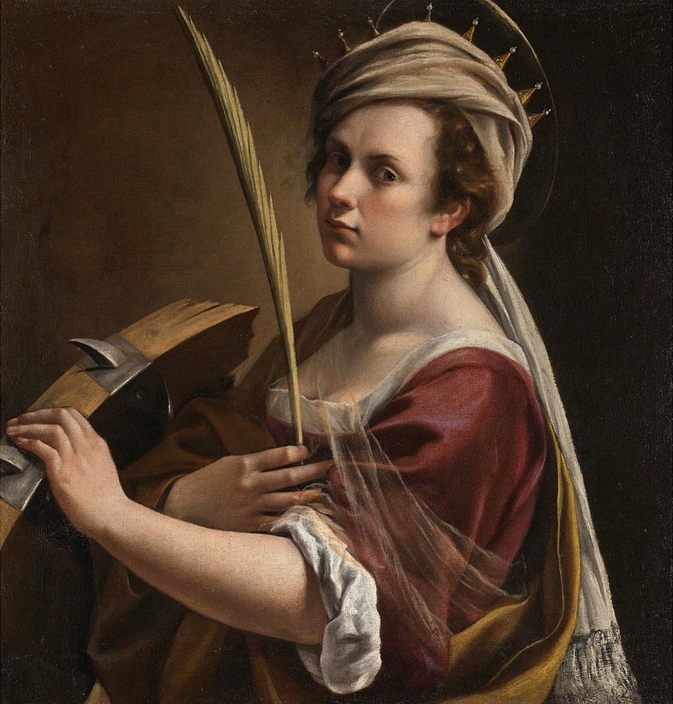 Self Portrait as Saint Catherine of Alexandria, 1615-17