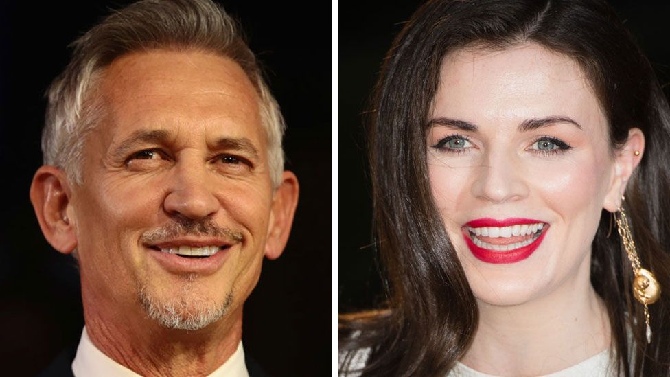 Gary Lineker and Aisling Bea side by side