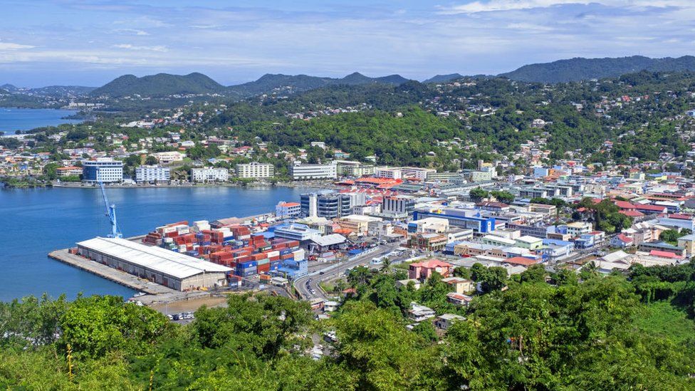 Castries, the capital of St Lucia