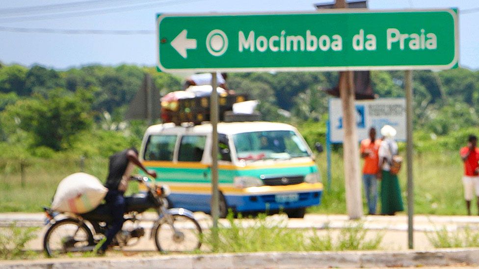 The main entrance to the city of Mocimboa da Praia, Mozambique - March 2018