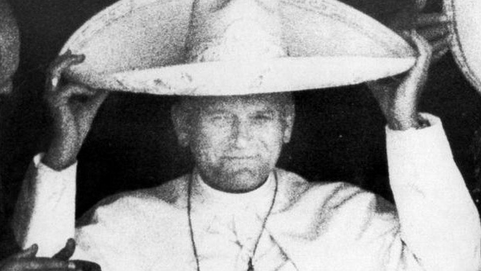 Pope John-Paul II in Mexico in 1979