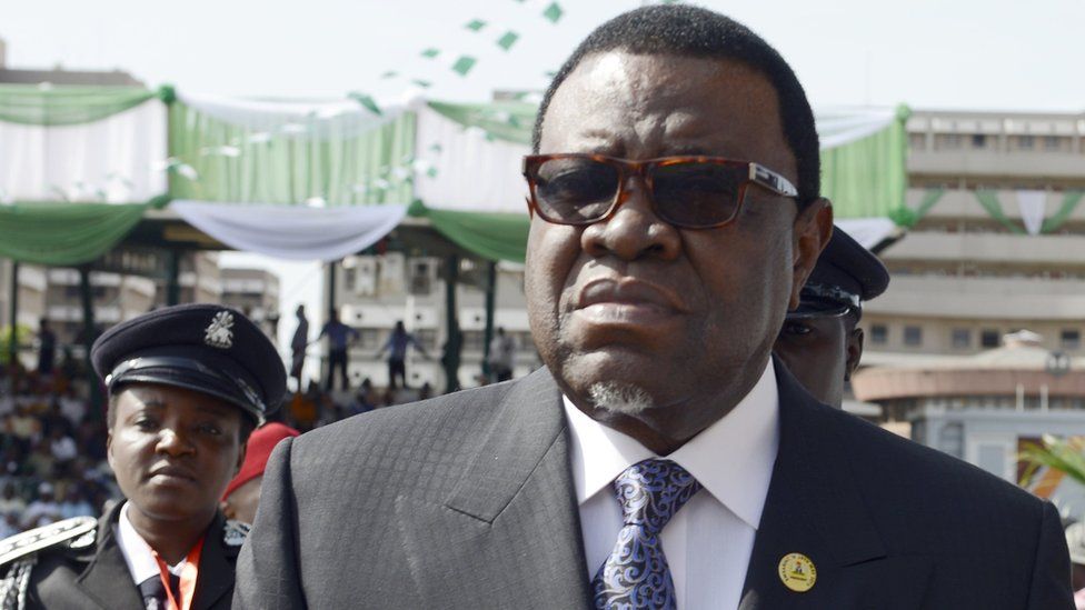 Namibian President Hage Geingob