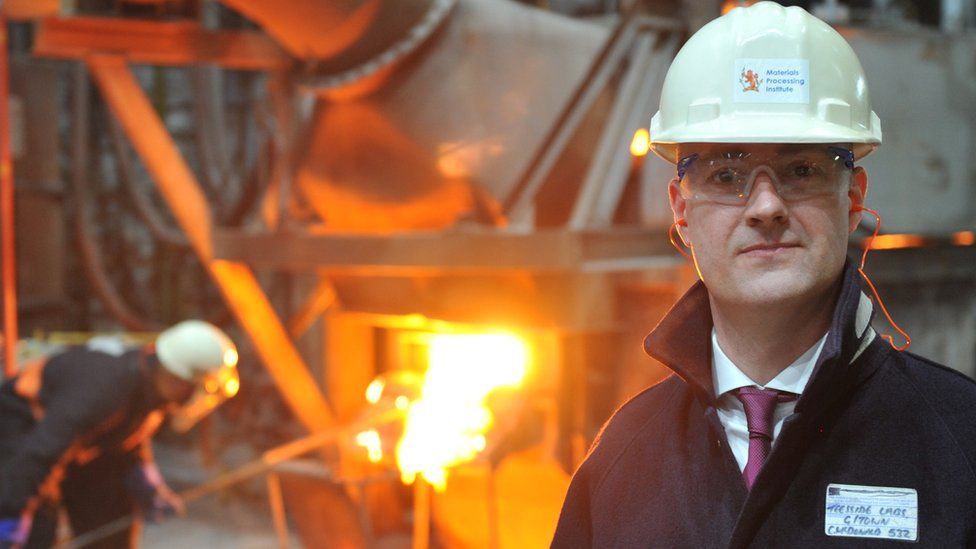 Chris McDonald, director ejecutivo del centro nacional británico de innovación del acero y los metales, el Instituto de Procesamiento de Materiales