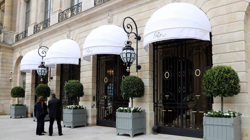 A file photo of the exterior of the Ritz hotel by day