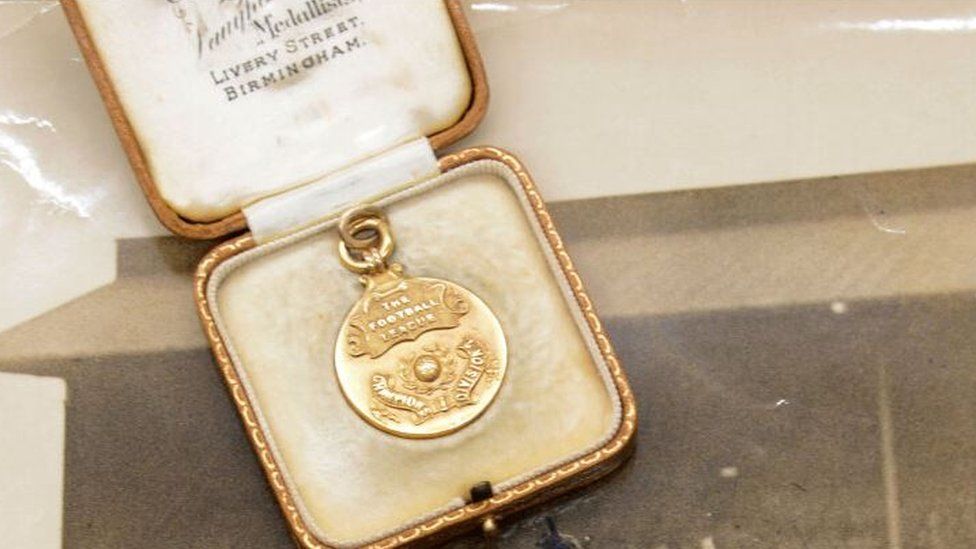 Medal from Leicester City's 1936-37 promotion winning season
