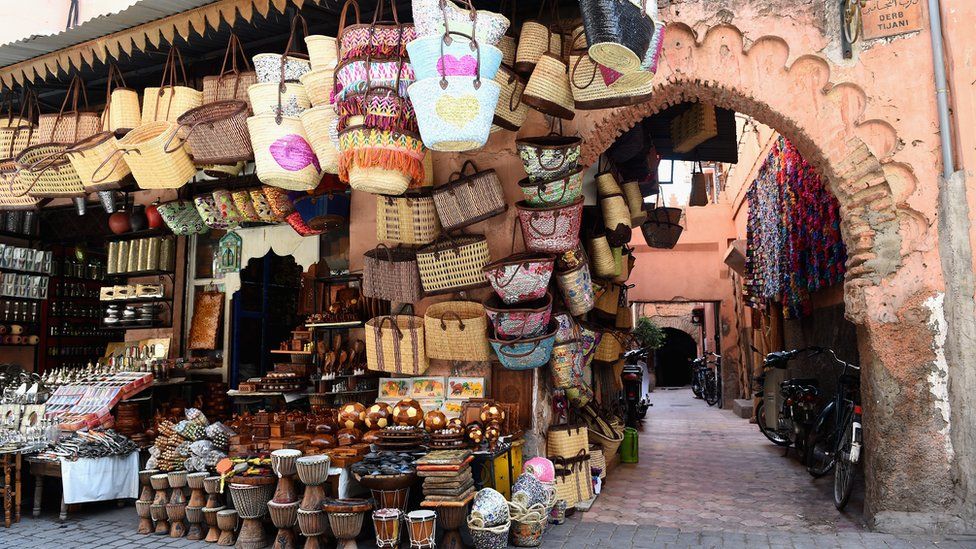 A market in Marrakech