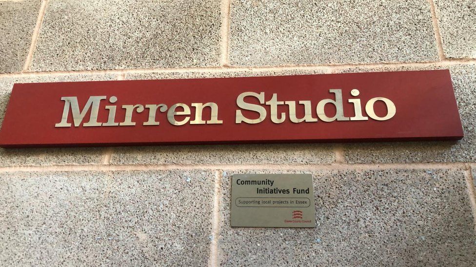 The Mirren Studio sign in Basildon