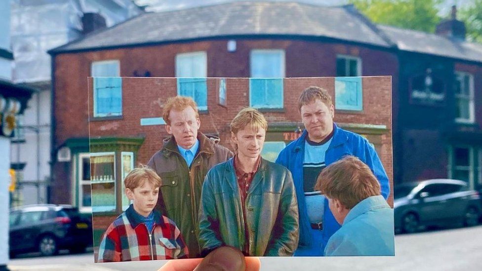 The Full Monty cast filmed in Sheffield