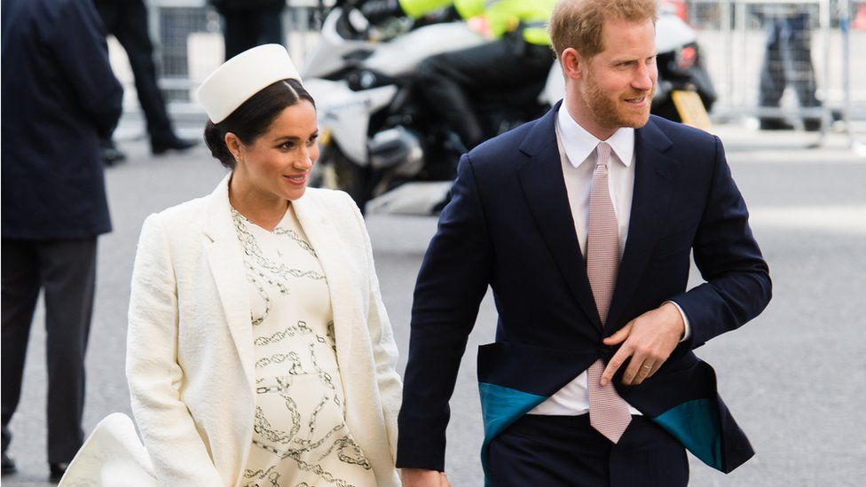 Prince Harry, Duke of Sussex and Meghan, Duchess of Sussex attend the Commonwealth Day service at Westminster Abbey on March 11, 2019